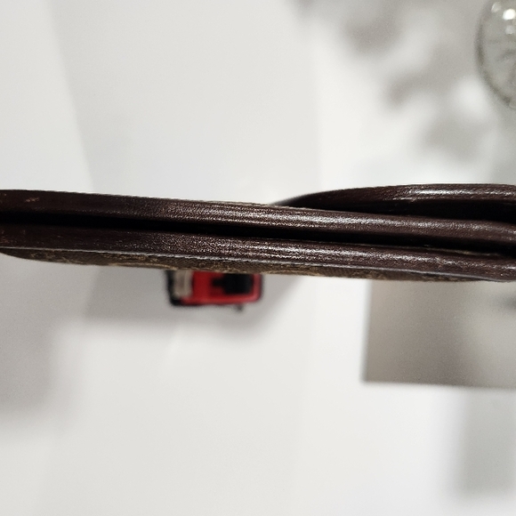 Celine Brown Textured Bag with Leather Closure - Picture 6 of 16